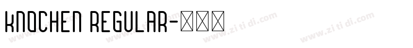 Knochen Regular字体转换